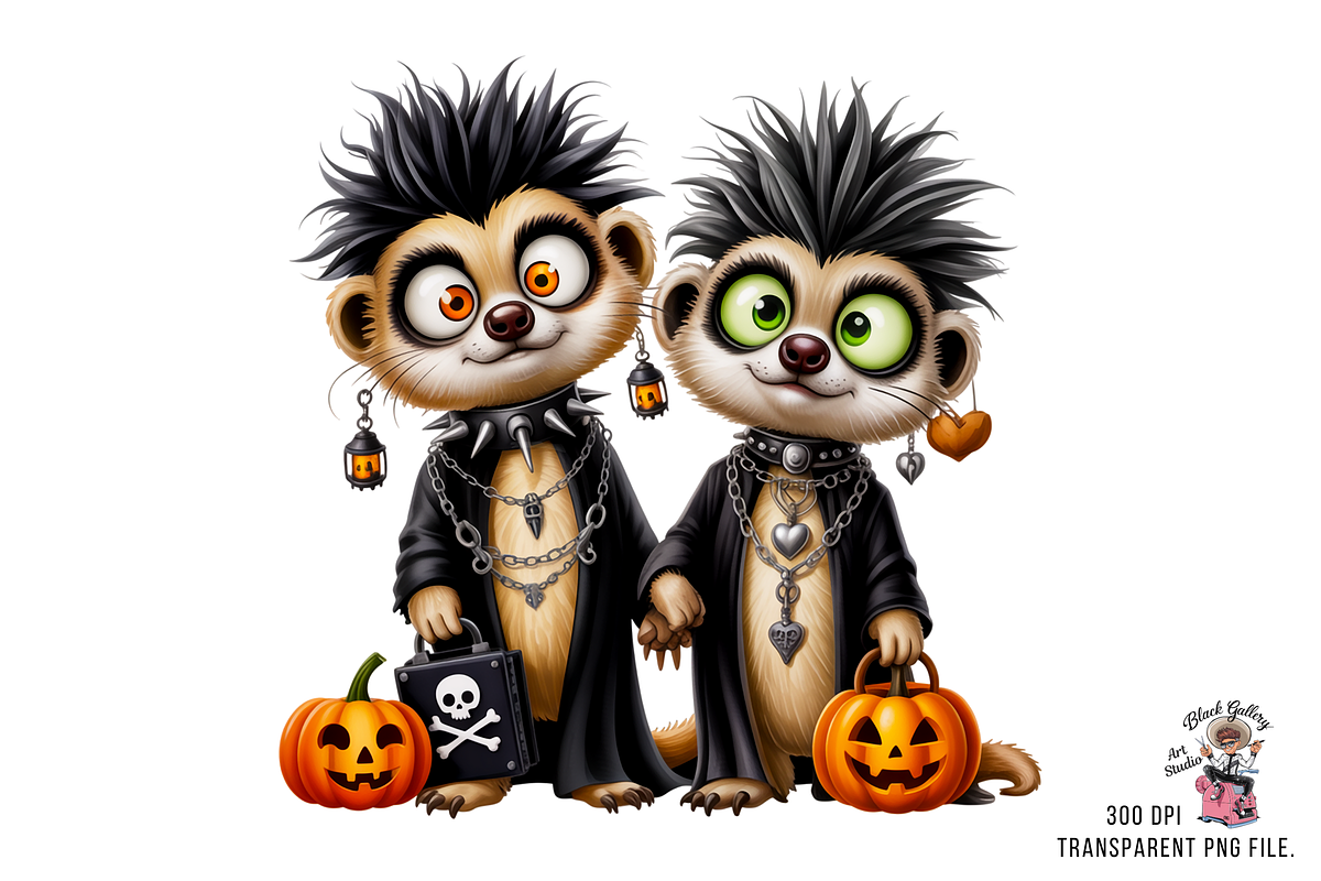 Halloween Meerkat Sublimation PNG, a Graphic by Clipart Bloom (Photo 2 of 11)