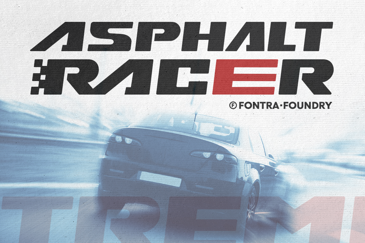 Asphalt Racer font | 50% OFF