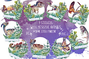It's Mesozoic, Baby!, an Animal Illustration by AntonPix Studio (Thumbnail 5 of 12)
