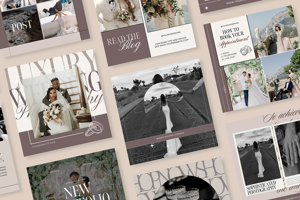 36 Instagram Posts for Photographers, a Social Media Template by The Lone Crowd (Photo 4 of 9)