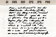 Stencil Text imitation, a Decorative Illustration by MARYCRAFTIRIA (Thumbnail 1 of 3)