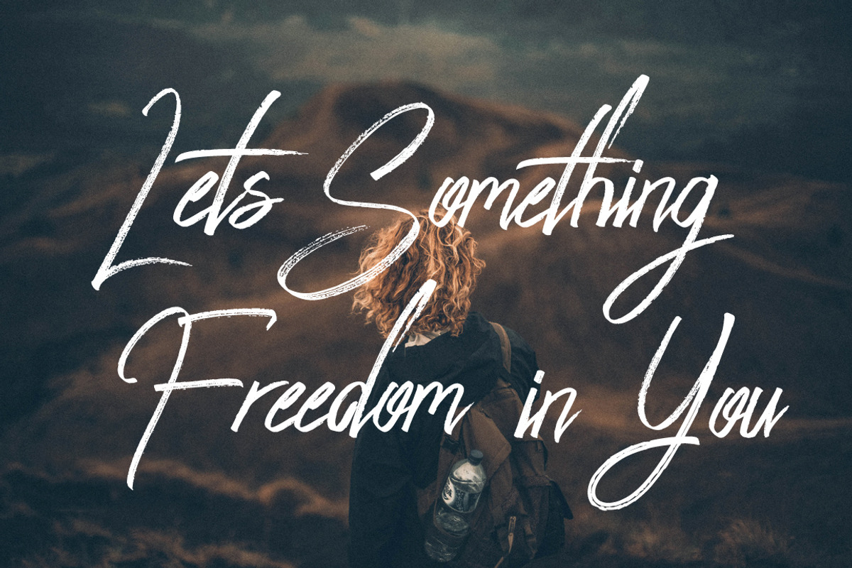 Peace Maker - Handletter Font preview 3