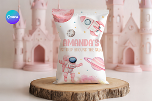 Outer Space 1st Birthday Snack Bag, a Templates & Theme by Digital_Mind