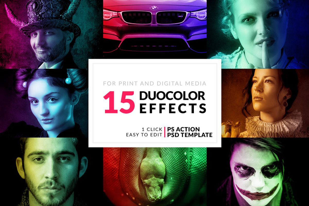 15 Duo Color Photoshop Actions, an Action Add-On by VividFrame (Photo 1 of 7)