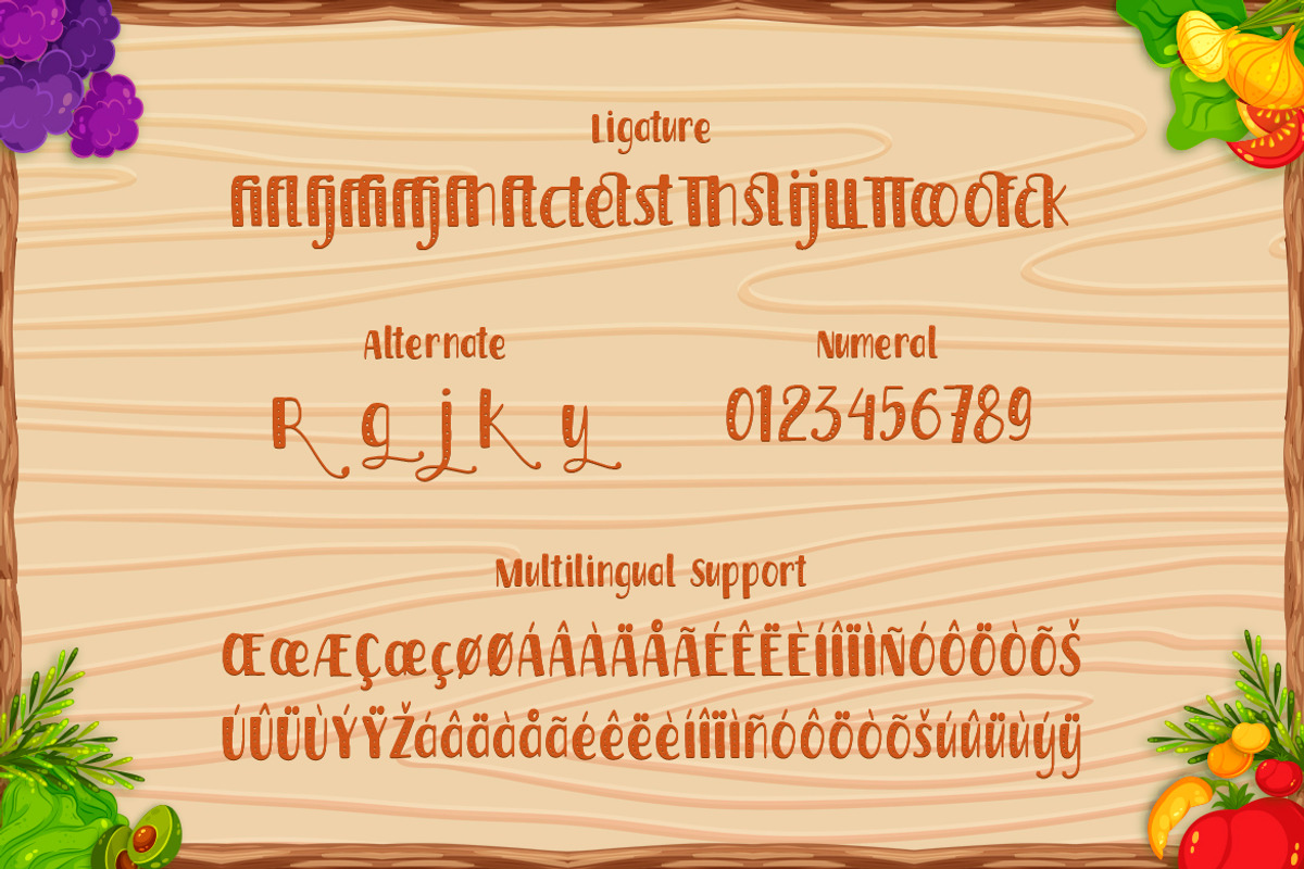 Harvest Time - Sprinkles Unique Font, a Font by Typefactoryco (Photo 3 of 8)