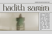 Generating Metaphors - Elegant Serif, a Serif Font by 177Studio (Thumbnail 3 of 8)