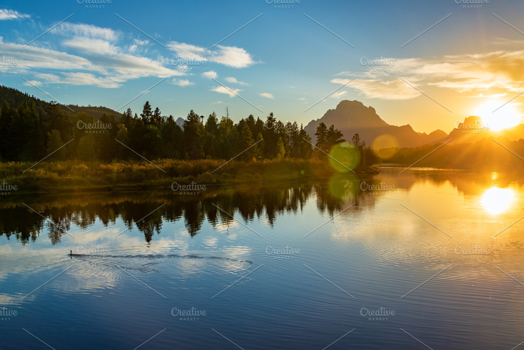 Grand Teton National Park Sunset, a Nature Photo by JK Travel Photos