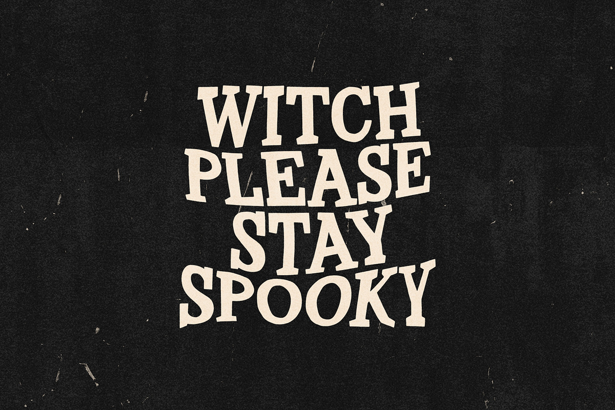 Monster Night Halloween Display, a Handwritten Font by supfonts (Photo 4 of 9)