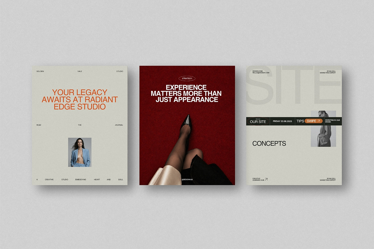 ZAVI | Instagram Post Bundle, a Social Media Template by The Aesthetic Studio (Photo 8 of 10)