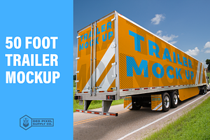 50 Foot Semi Truck Trailer Mock Up