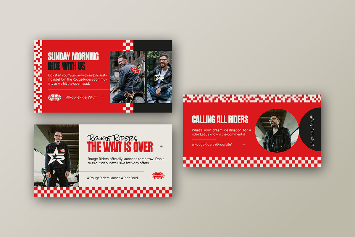 Rouge Riders - Facebook Post, a Social Media Template by StreaksideStd (Photo 2 of 3)