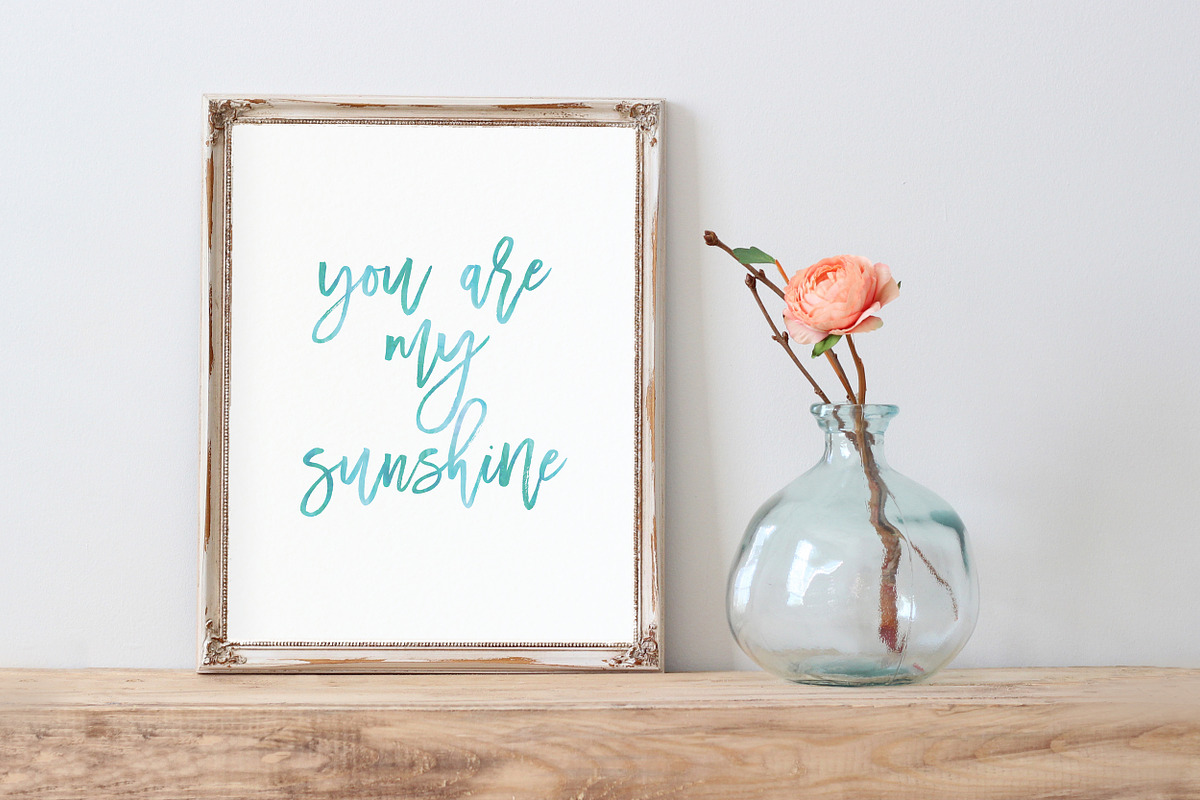 you are my sunshine - printable art, a Stationery Template by Claire + Pierre Design
