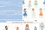 Blue Nutcracker Dreams Collection, an Illustration by Pati Paints (Thumbnail 3 of 10)