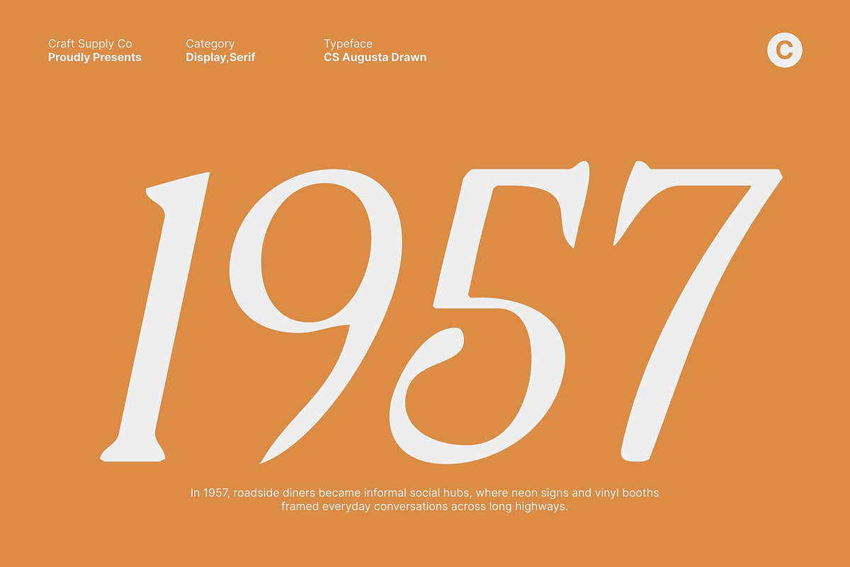 CS Augusta Drawn, a Serif Font by Craft Supply Co. (Photo 4 of 8)