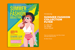 Summer Fashion Collection flyer, a Flyer Template by AdamHasan