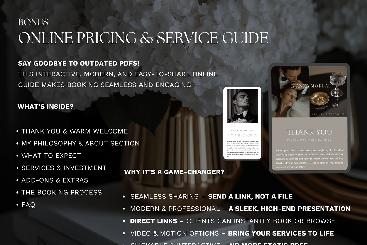 Gianna Moreau - WIX Website Template, a Templates & Theme by Palms&Muses (Photo 9 of 10)