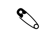 Safety Pin Vector Silhouette Bundle, an Illustration by Designs_River (Thumbnail 2 of 20)