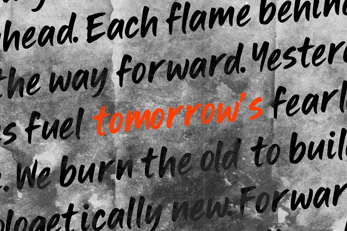 Blazenta - Display Brush Font, a Font by Indotype Foundry (Photo 3 of 10)