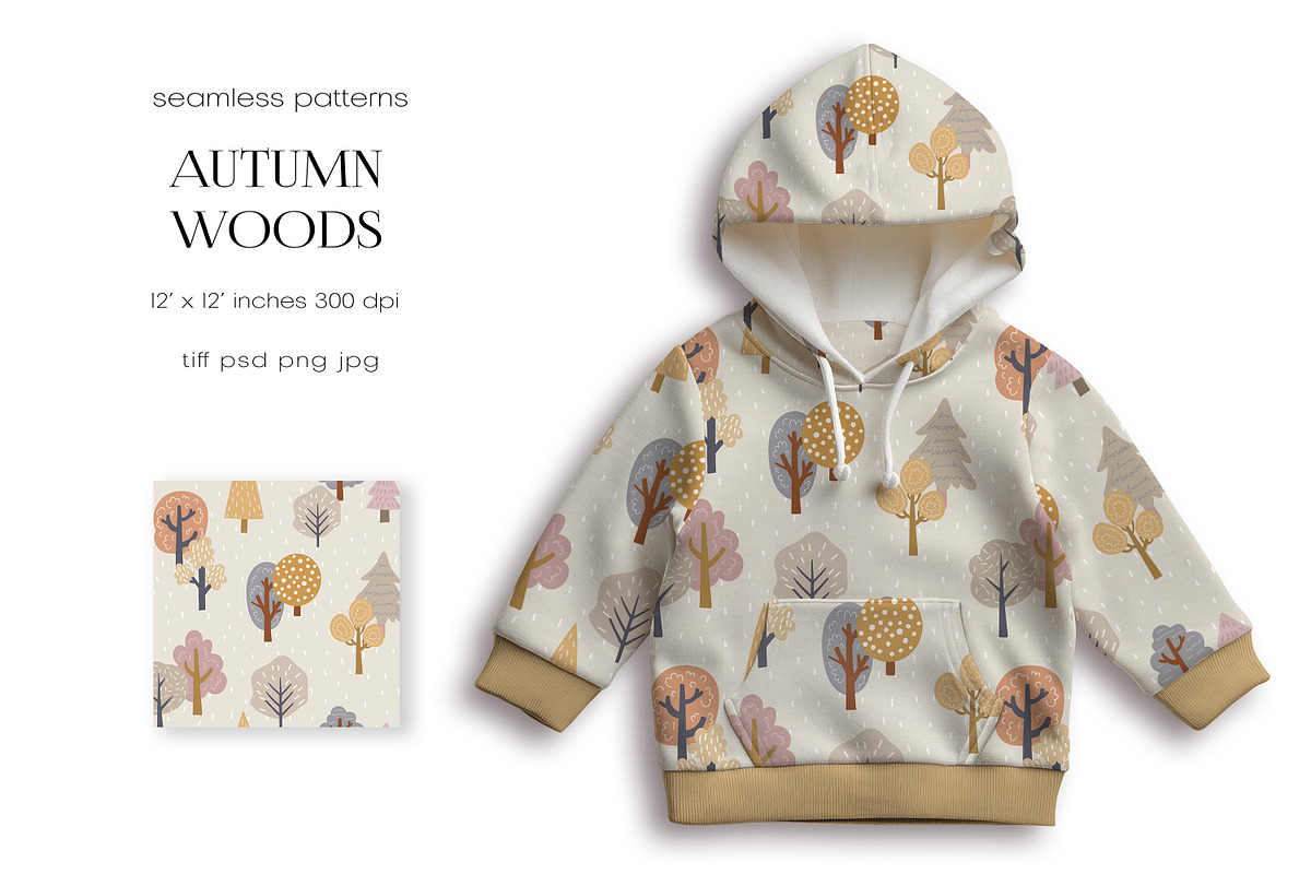 Seamless Kids Pattern Collection, a Pattern Graphic by PROTEA Watercolor Studio (Photo 3 of 8)