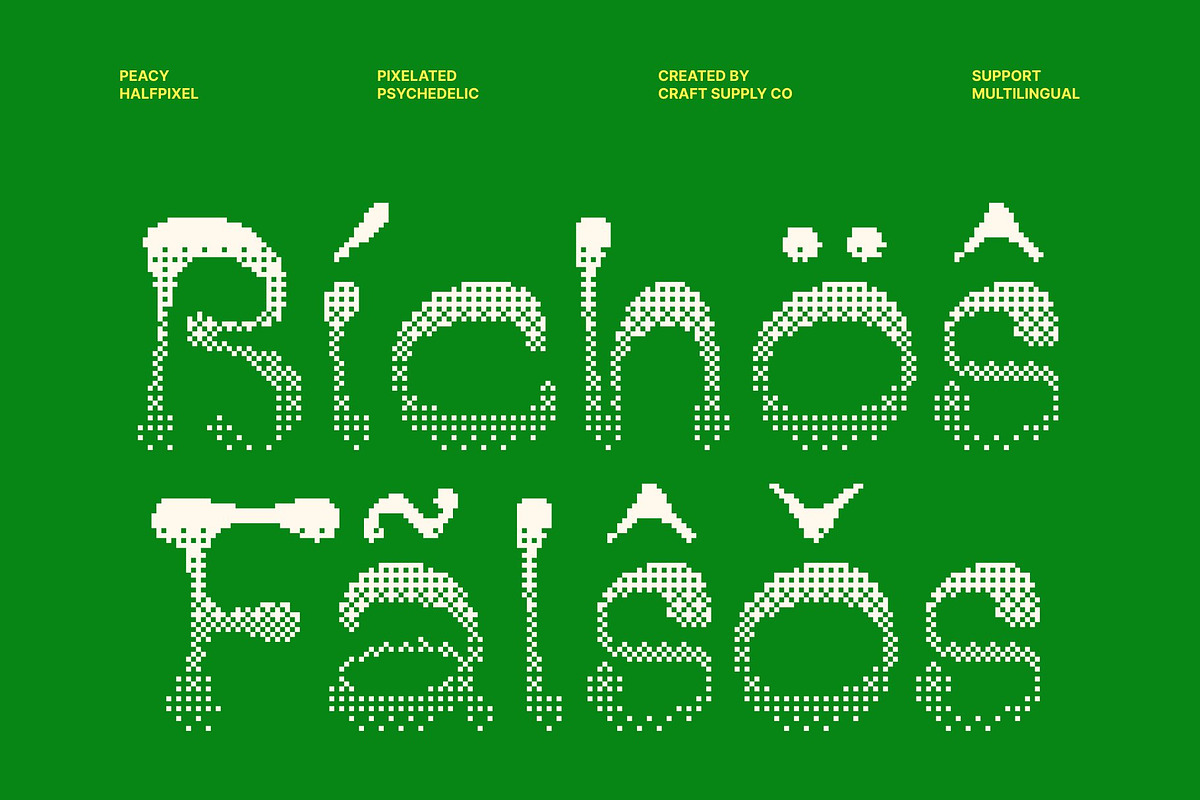 Peacy Halfpixel, a Serif Font by Craft Supply Co. (Photo 7 of 8)
