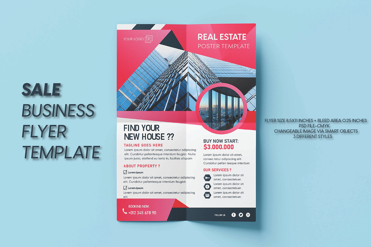 Real estate sale poster template, a Poster Template by Workhu (Photo 1 of 4)