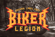 Biker Legion - Retro Label Font, a Blackletter Font by JumboDesign (Thumbnail 1 of 5)