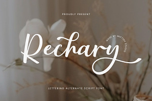 Rechary – Lettering Alternate Script