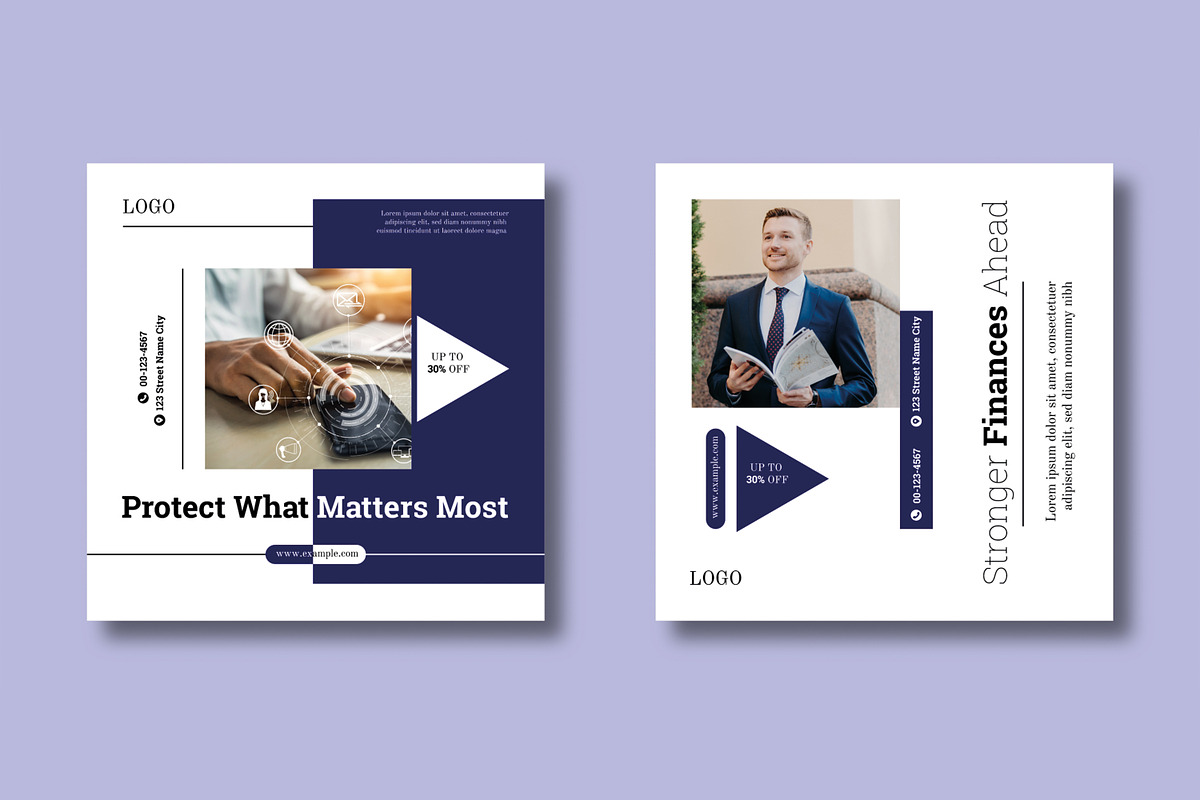 Professional Financial Social Media preview 5
