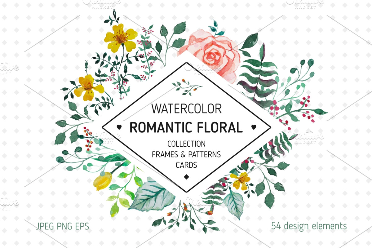 *Romantic floral *, a Decorative Illustration by OlgaAlekseenko (Photo 1 of 5)