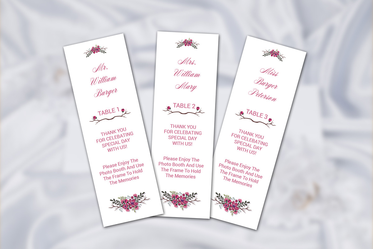 Photo Booth Place Card Template, a Card Template by retrographix (Photo 1 of 3)
