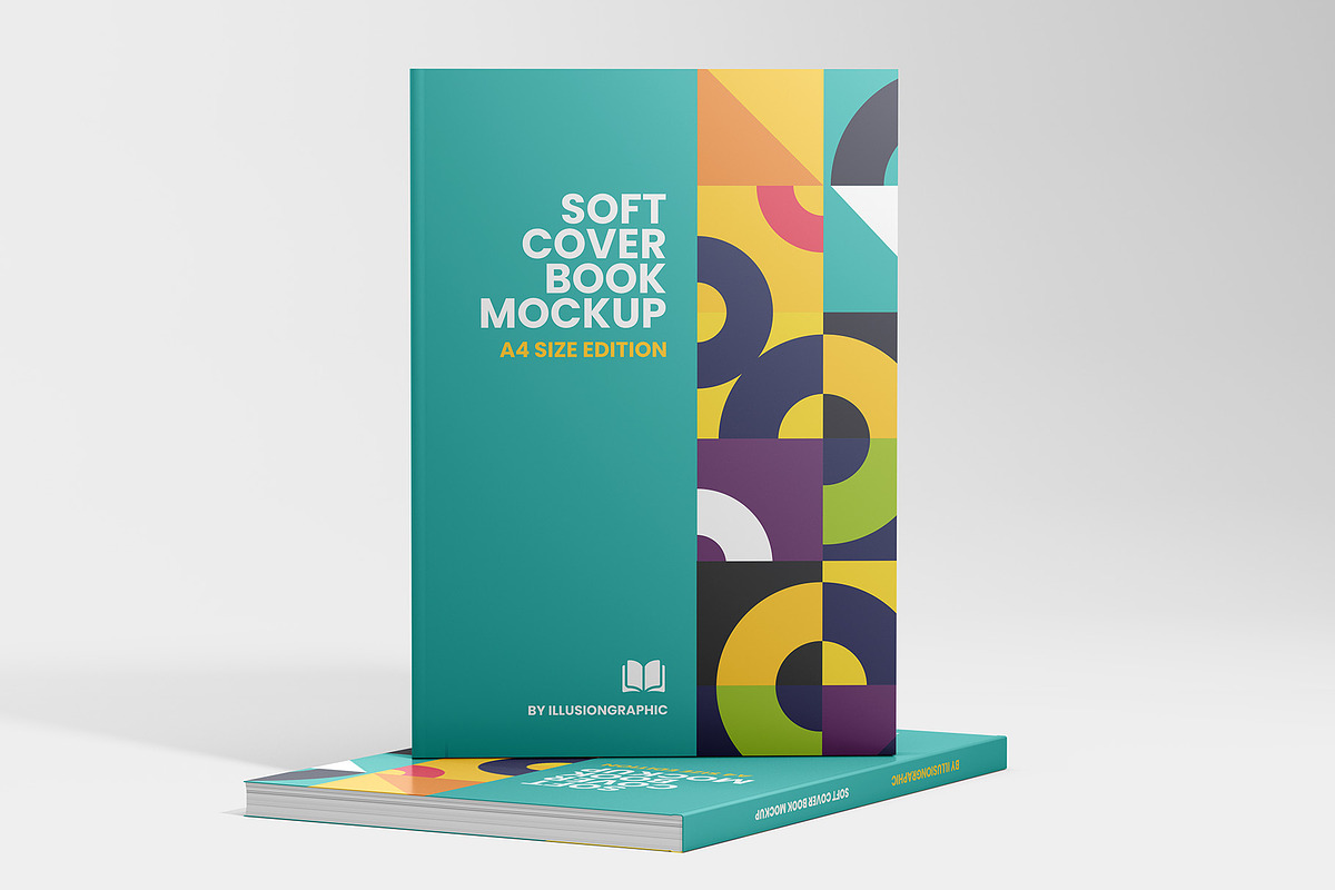 Softcover Book Mockup - A4, a Books & Magazine Mockup by Illusiongraphic (Photo 11 of 22)