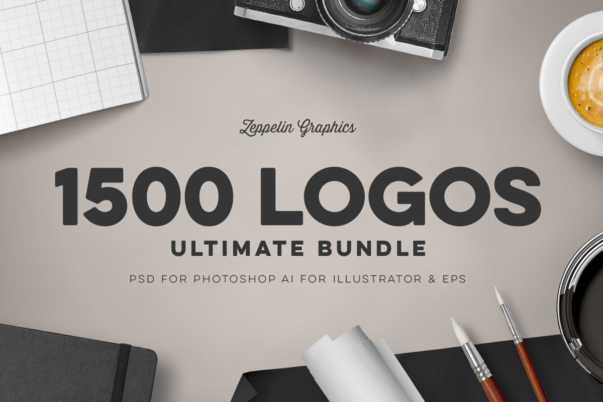 1500 Logos Bundle Collection, a Branding & Logo Template by Graphicdome (Photo 1 of 185)