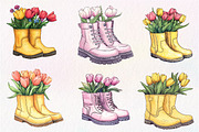 Garden Boots Sublimation Clipart, an Illustration by CreationArt (Thumbnail 3 of 5)