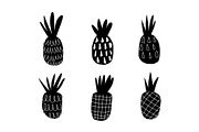 Hand drawn Pineapple Set, a Decorative Illustration by DikayaMiau (Thumbnail 2 of 7)