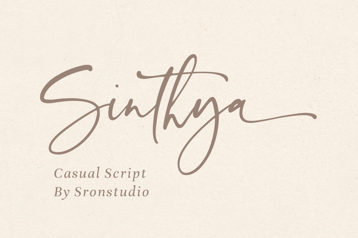 Sinthya - Casual Script Font