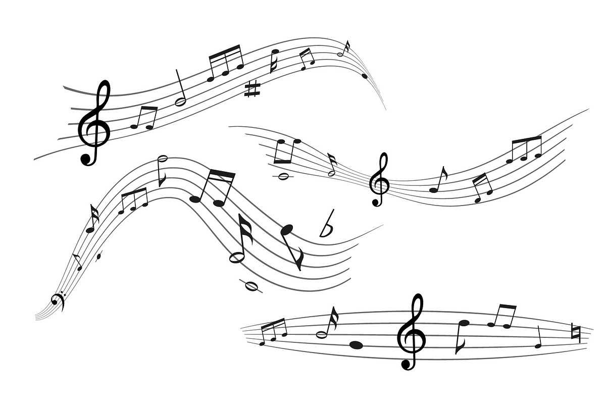 Musical instruments and notes, an Object Graphic by Elena Istomina (Photo 8 of 10)