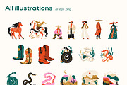 Wild West / illustrations & patterns, an Illustration by by Margo (Thumbnail 3 of 15)