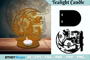 Crescent Santa Seligh Tealigh Candle, a Decorative Illustration by OTVEY DESIGN (Thumbnail 7 of 13)