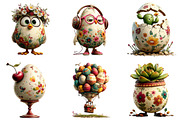 Quirky Easter Egg Clipart, an Illustration by DreamArtGraphic (Thumbnail 3 of 5)