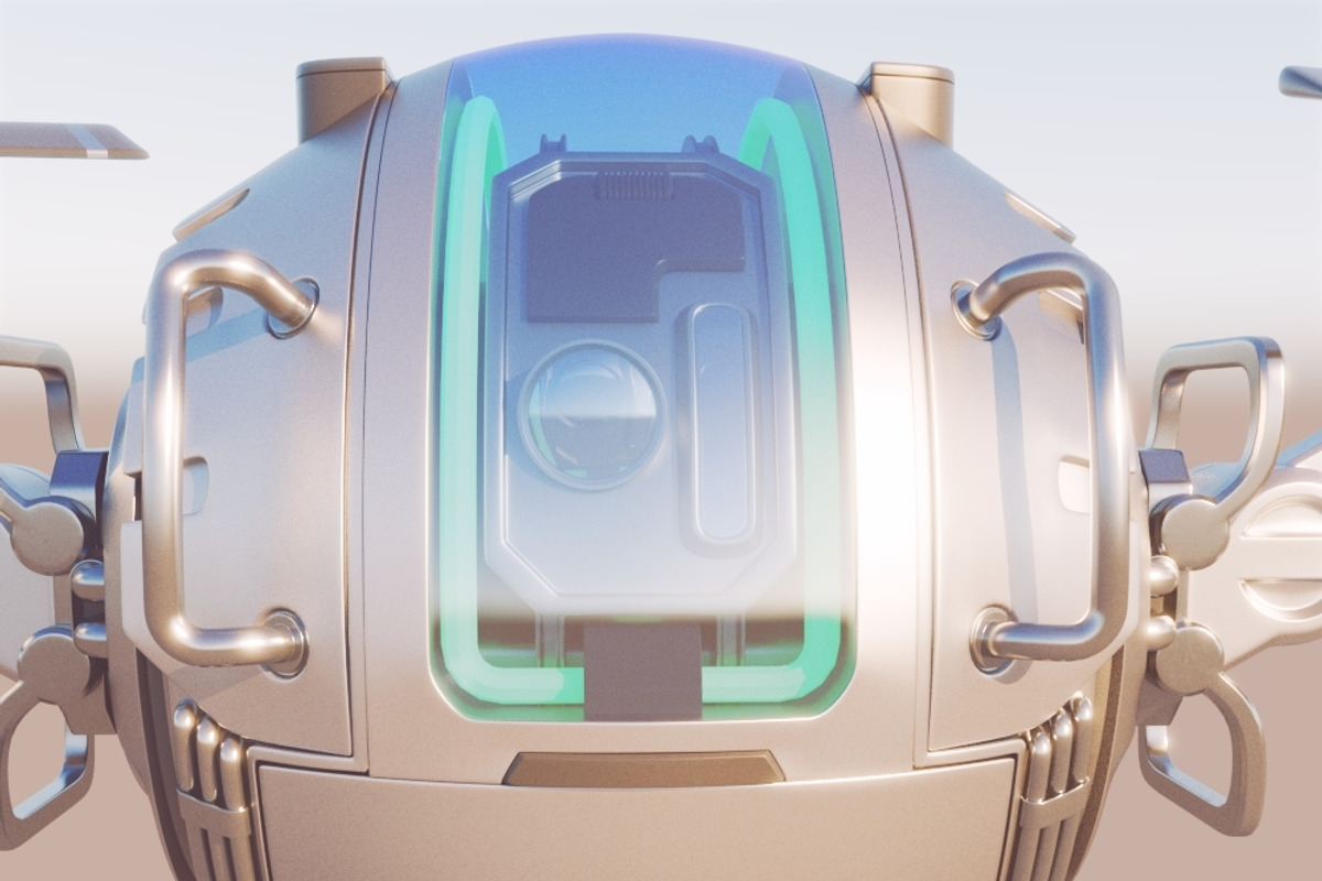 Futuristic Cargo Drone 3d model vray, a Cars & Vehicle 3D Model by konstantin.ermolaev (Photo 5 of 8)