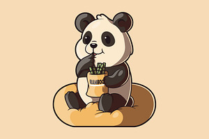 Bamboo Eater!, an Animal Illustration by pedrors