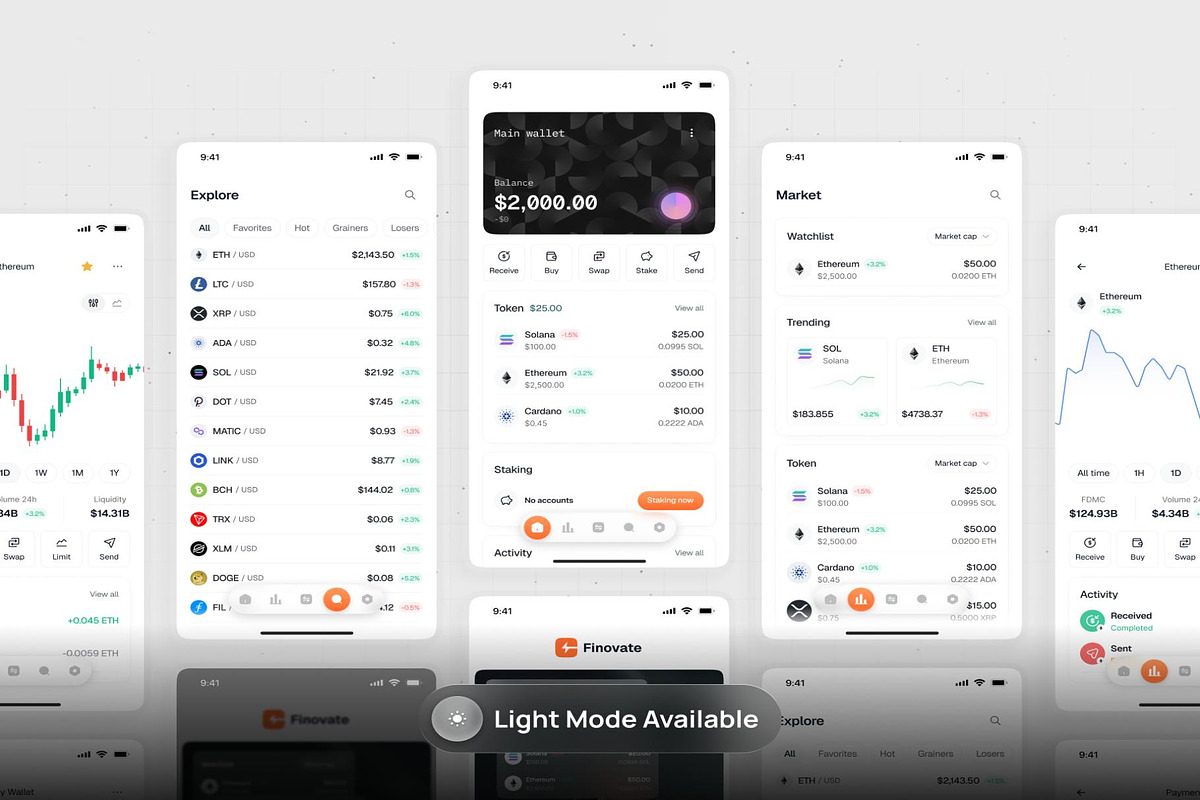 Web3 Crypto Mobile App UI Kit, an UI Kit Template by Creative Perspective (Photo 6 of 6)