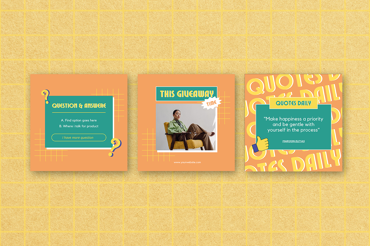 FAYE - Instagram Post, a Social Media Template by ONESADYA (Photo 3 of 8)