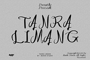 TANRA LIMANG, a Script Font by MUNIK STUDIO 3D (Thumbnail 1 of 7)