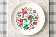 Christmas Collection, a Decorative Illustration by Watercolor by Tonia Tkach (Thumbnail 5 of 9)