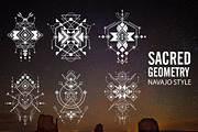 Sacred Geometry Navajo style, an Illustration by azhartz (Thumbnail 1 of 4)