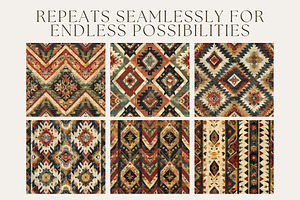 10 Folklore Fusion Seamless Patterns