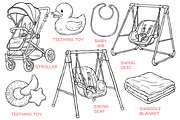 Baby Nursery Hand-Drawn Element, an Illustration by Tekuni (Thumbnail 6 of 8)