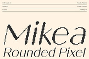 Mikea Rounded Pixel, a Sans Serif Font by Craft Supply Co. (Thumbnail 1 of 8)