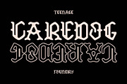 TF Caredog, a Blackletter Font by TeenageFoundry (Thumbnail 1 of 10)